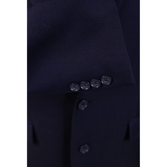 Mens Ryan Seacrest Blue Blazer Sport Coat Sport Jacket Wool 40L Men Button Suits - Picture 8 of 13